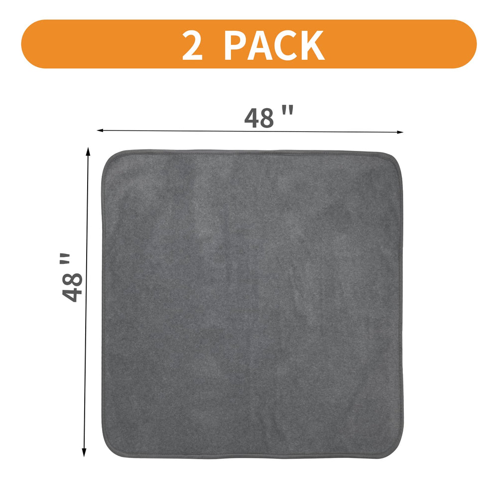 LOOBANI two-pack puppy playpen mat covering a larger area