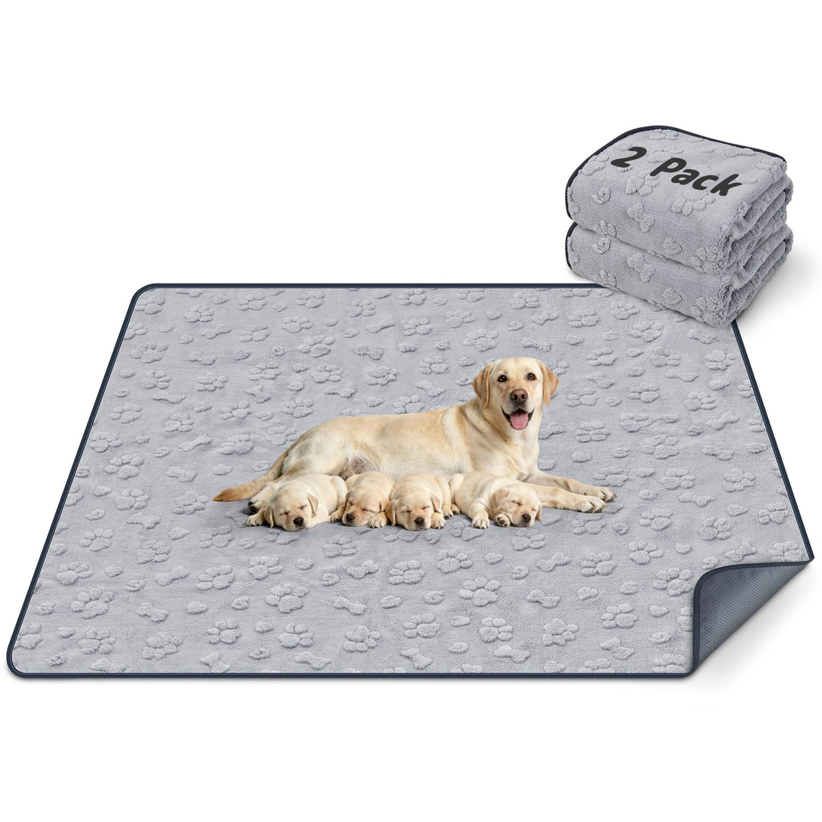 LOOBANI washable pee pad with anti-slip bottom for secure training.