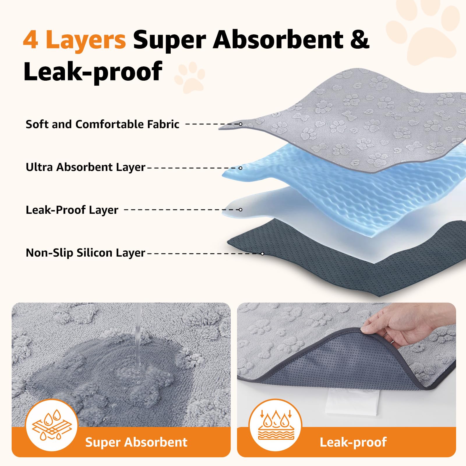 LOOBANI pad with anti-slip bottom stays in place during play.