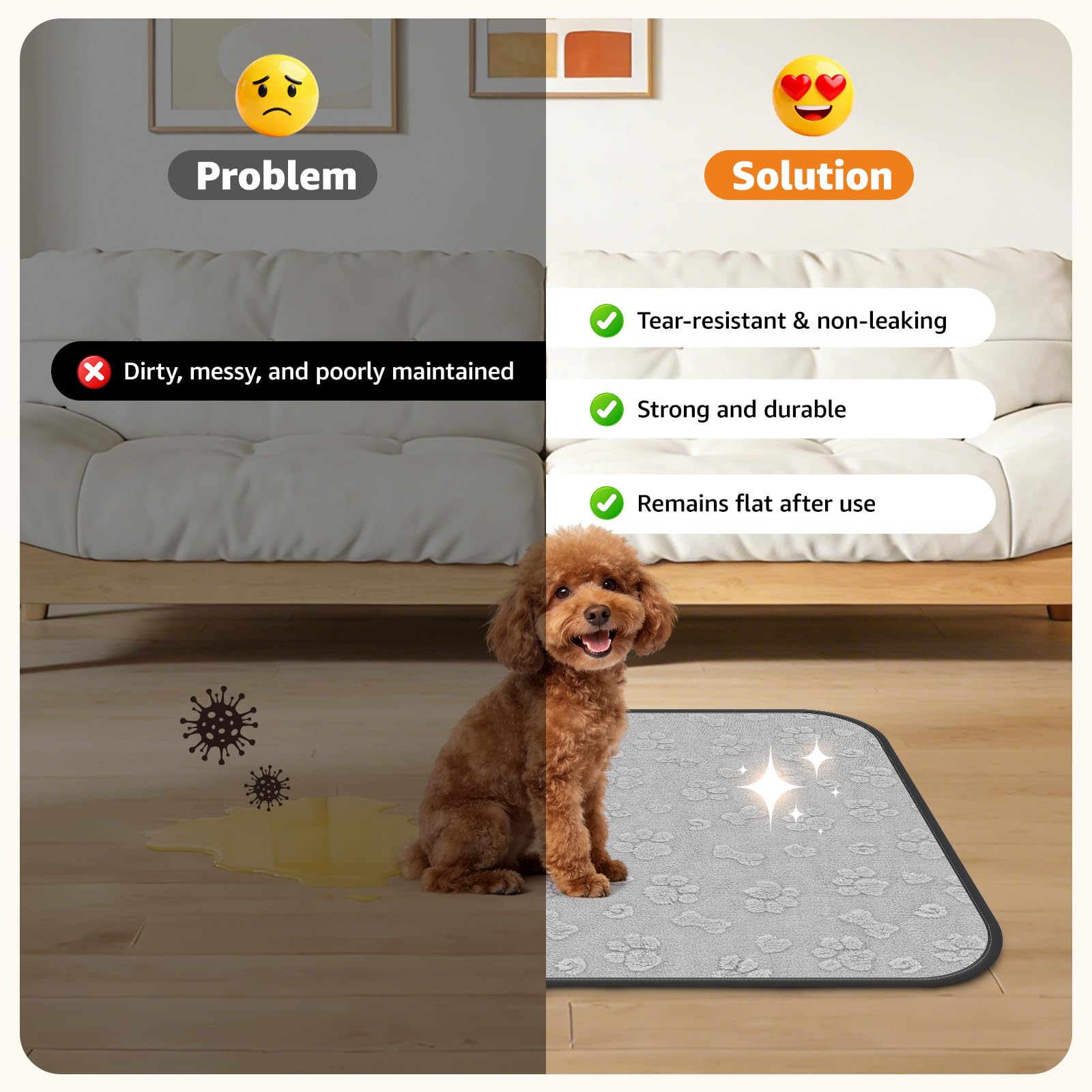 LOOBANI 18x24 pad offers waterproof protection for surfaces.