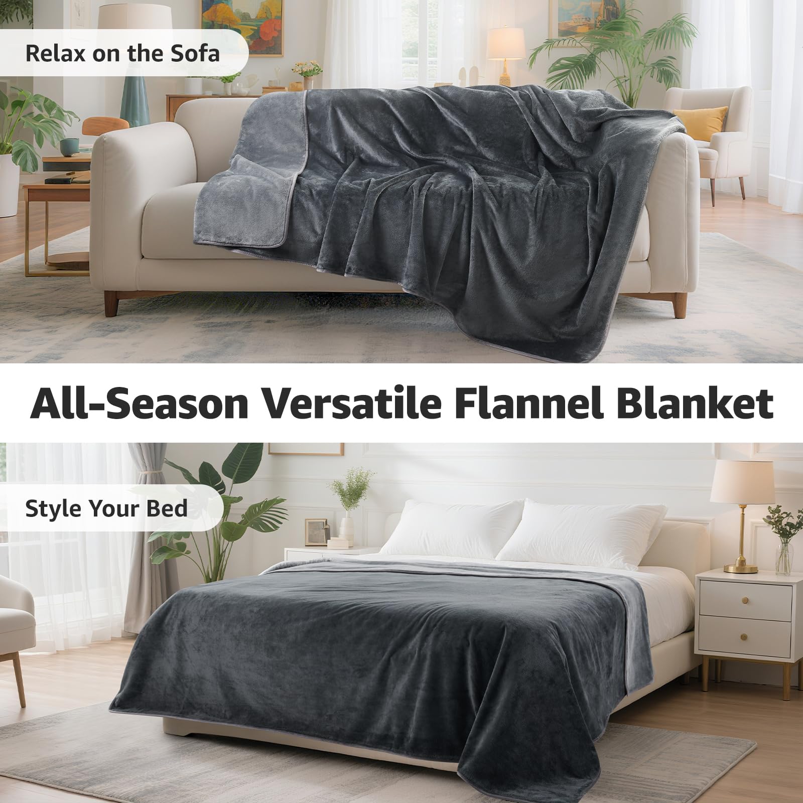 LOOBANI year-round cozy blanket for any season