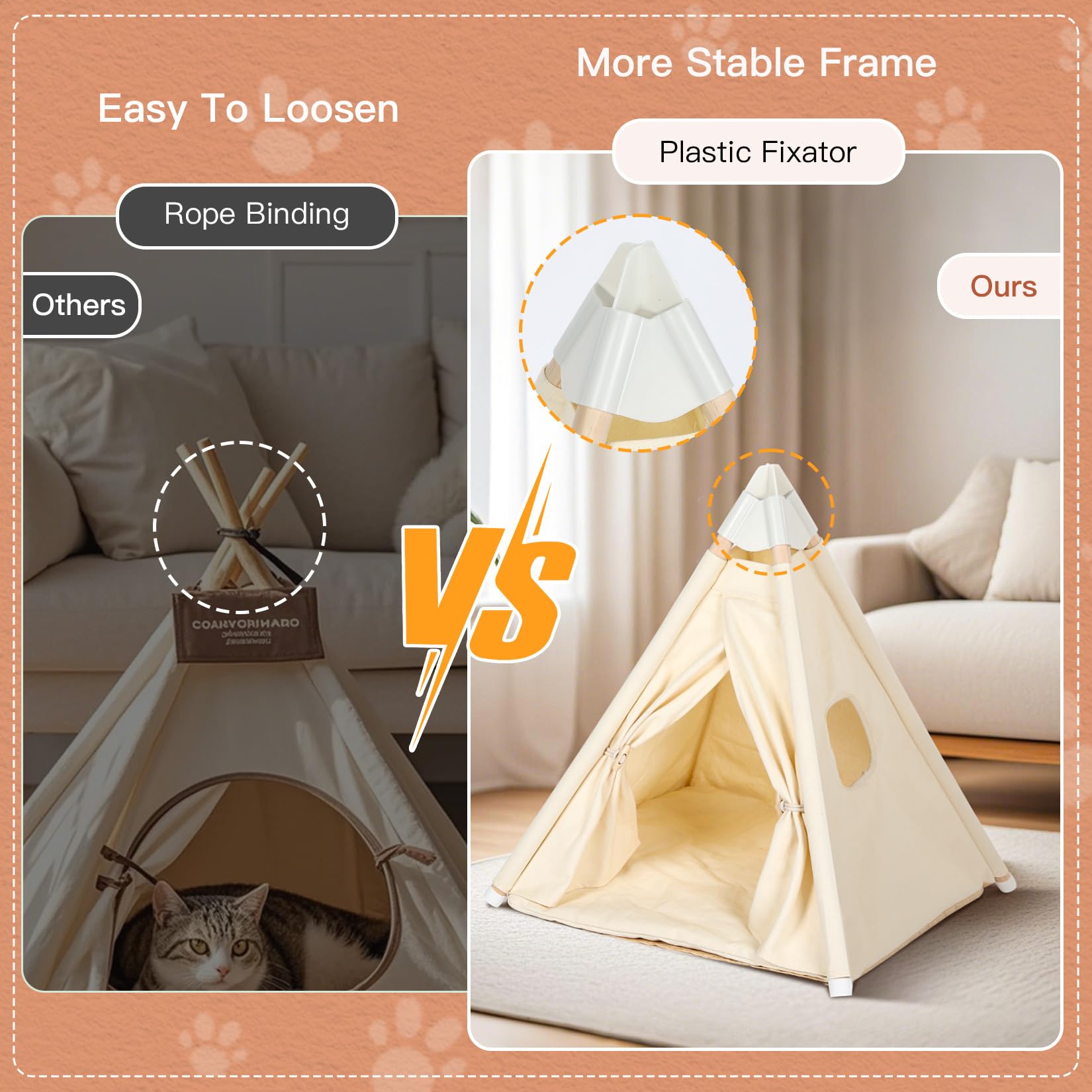 LOOBMBNS Stable frame connector—upright setup during playful moments.