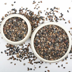 LOOIOOJ 5LB river rocks for aquarium gravel and safe fish habitat.