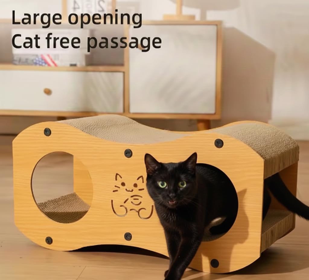 LoompaPets Cat Scratcher eco material underscores sustainable, long-lasting play and rest.