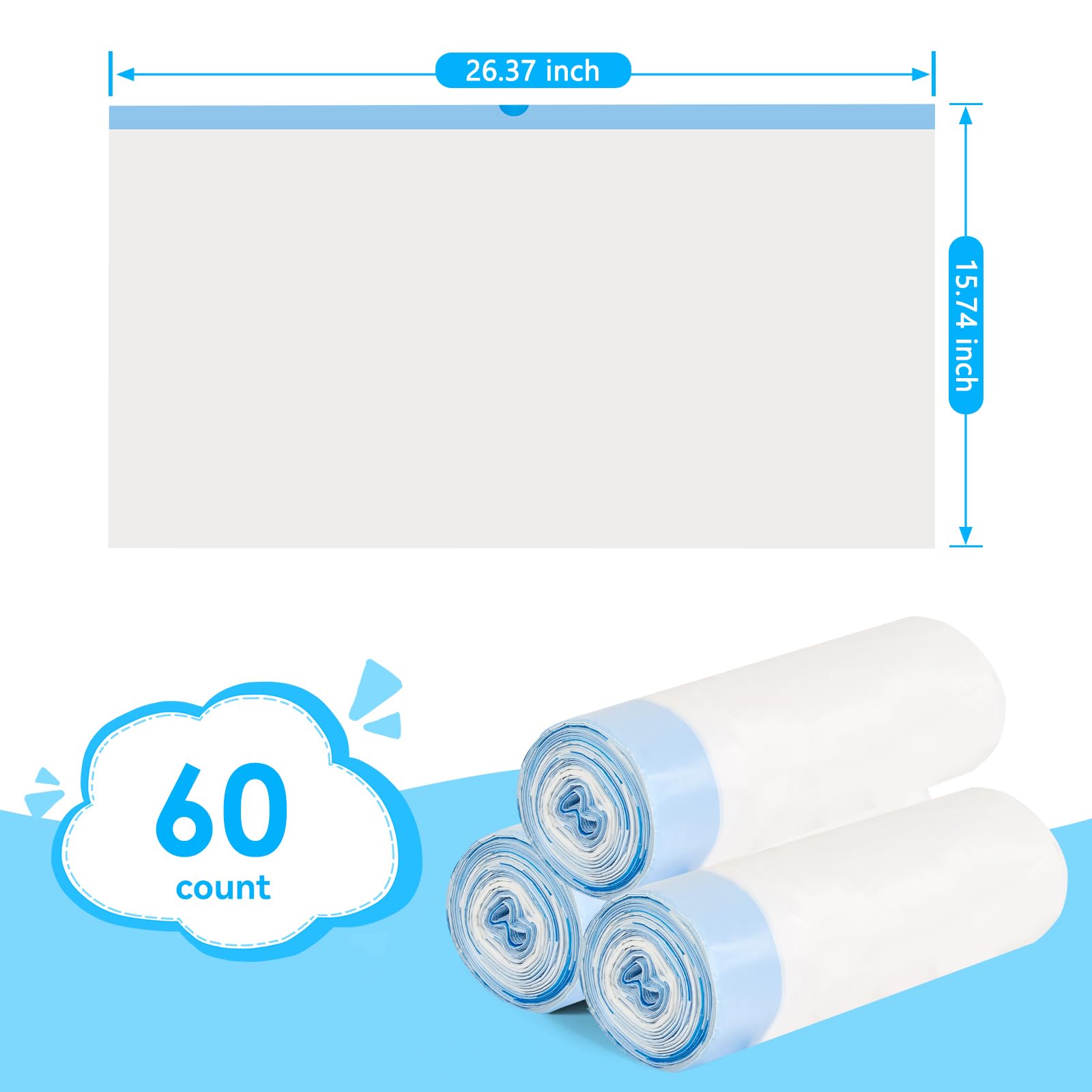 LoopTime liner fits most automatic litter boxes for easy cleanup.