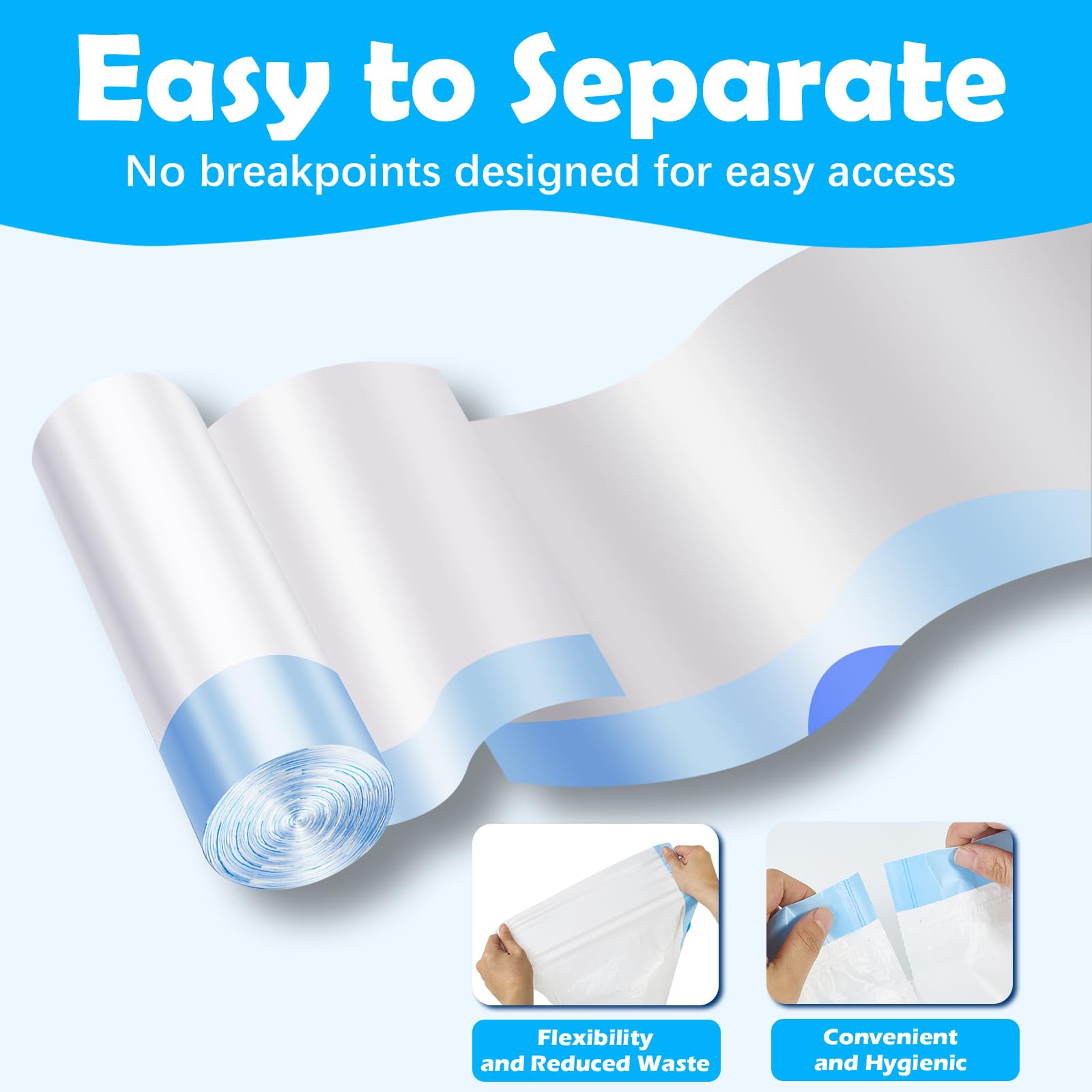 LoopTime secure drawstring enables easy disposal and containment