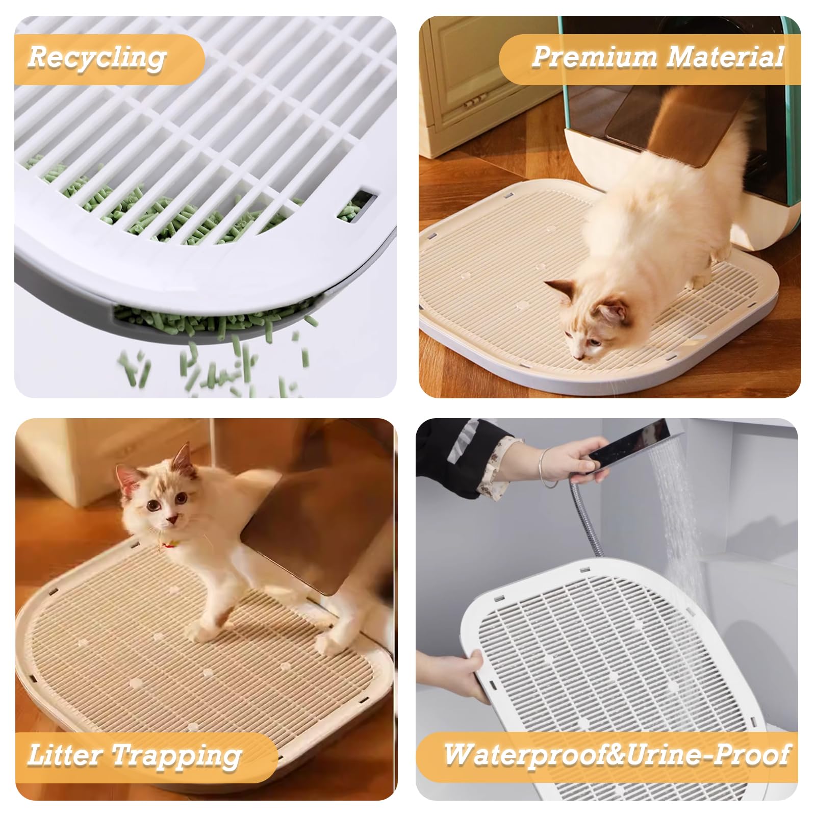 LoopTime cat litter mat washable and reusable design