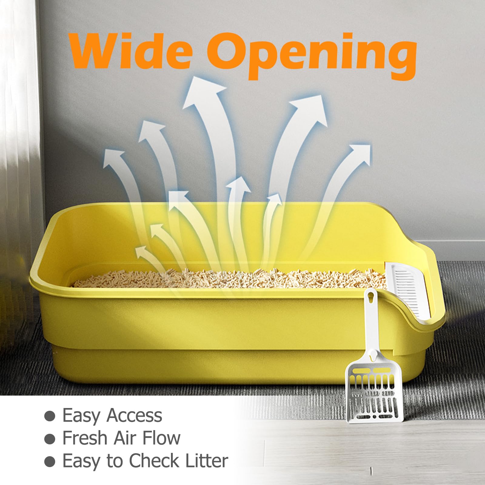 LoopTime Extea easy-to-clean litter box with smooth surfaces for quick maintenance.