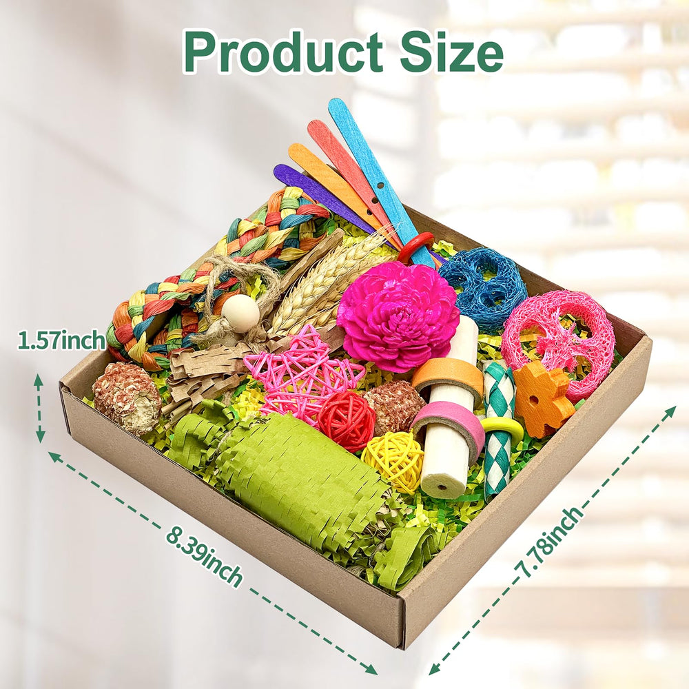 LOPERDEVE toy box on cage demonstrates easy access setup.