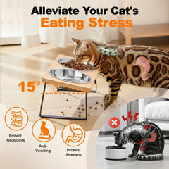 Loplurea stainless steel cat bowl with a clean, durable surface