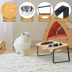 Loplurea wide-mouth cat bowl at 5.1 inches helps whiskers stay comfy