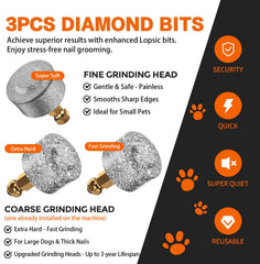 LOPSIC three grinding bits include soft and hard options