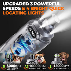 LOPSIC built-in LED light for safe, precise trimming during every session