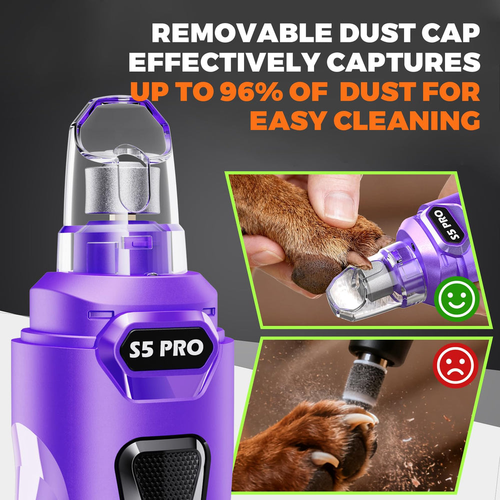 LOPSIC removable dust cap for easy cleanup after grooming