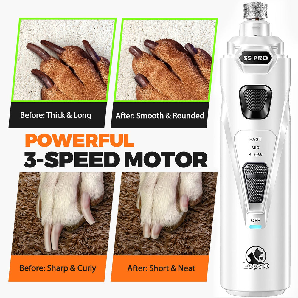 LOPSIC three-grinding-bits offers versatile nail care.