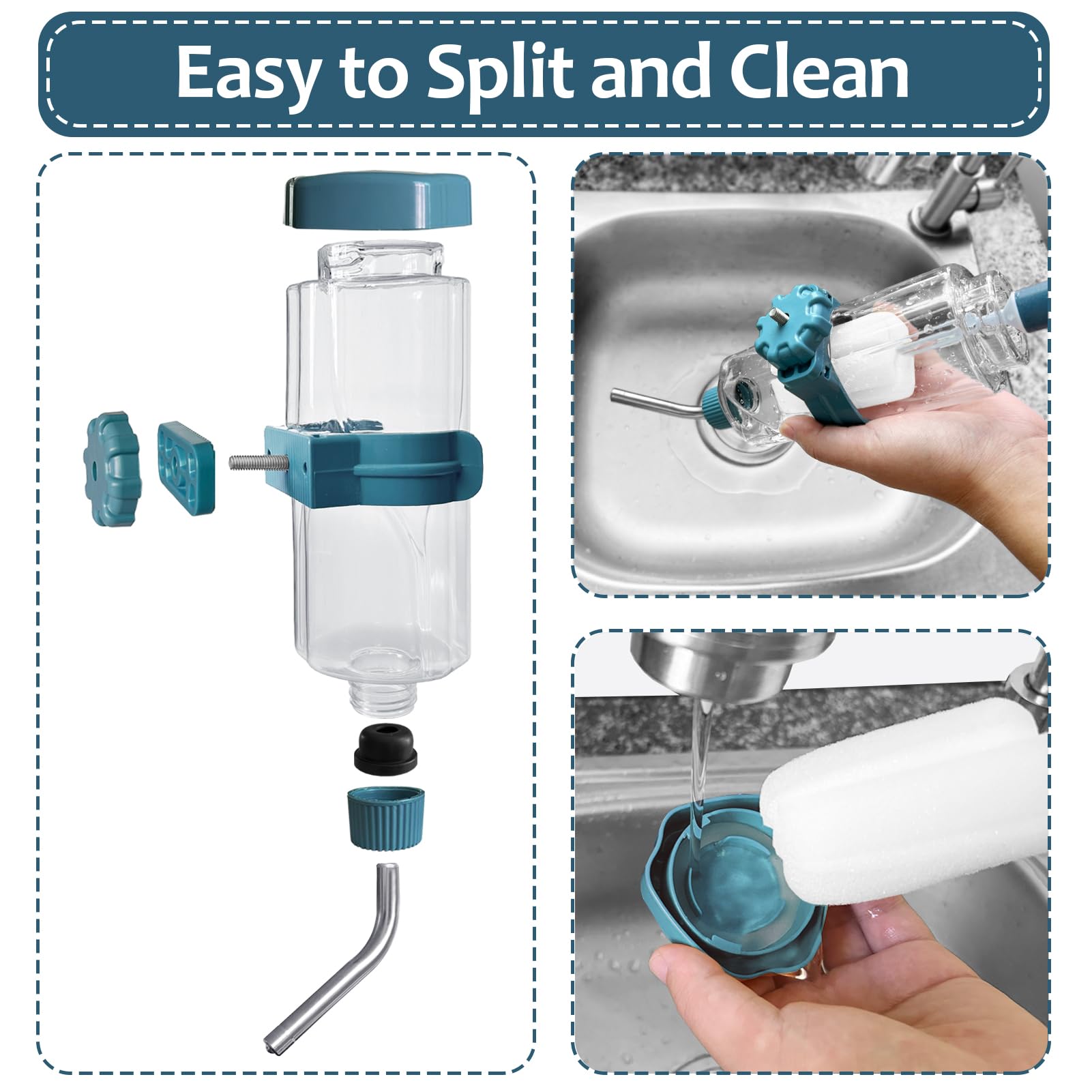 LOS ANDES BPA-free plastic bottle ensures safe hydration.