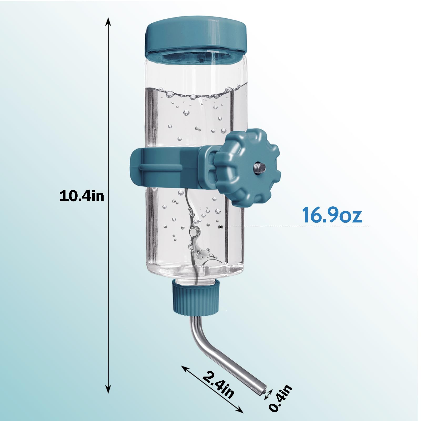 LOS ANDES hanging bottle with crate-mount attachment for secure installation.