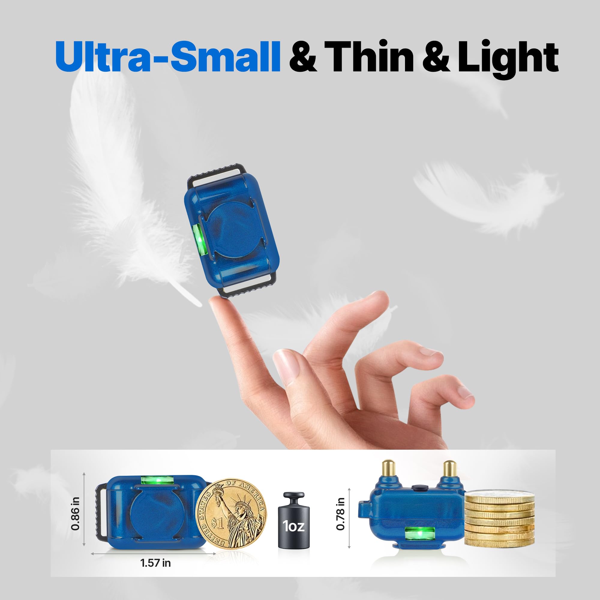 LOSULF remote handheld for easy wireless training sessions.