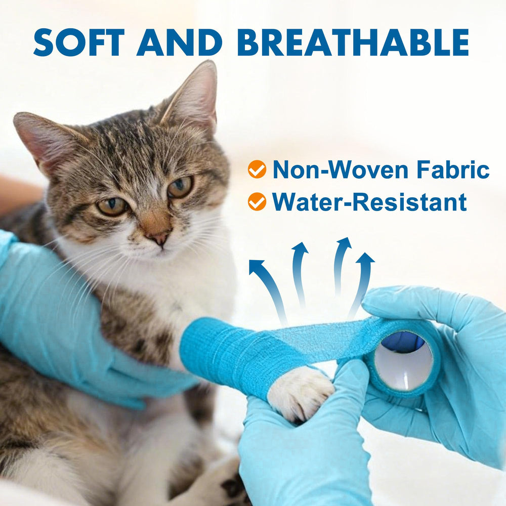 LotFancy vet wrap fabric is breathable and skin-friendly
