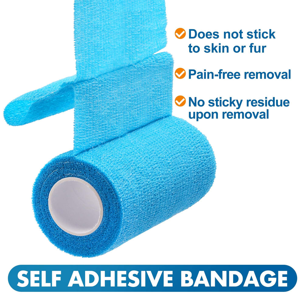 LotFancy vet wrap close-up demonstrates self-adhesive stretch
