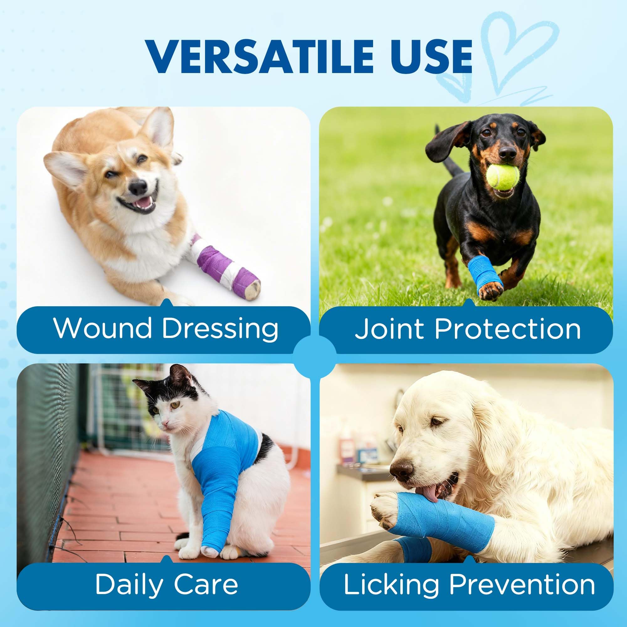 LotFancy vet wrap color assortment for quick coding
