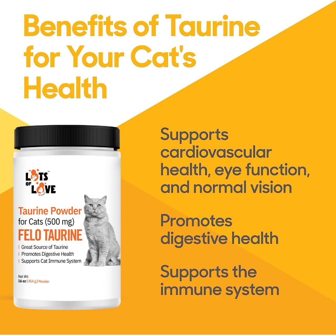 FELO Taurine measuring spoon beside the powder.