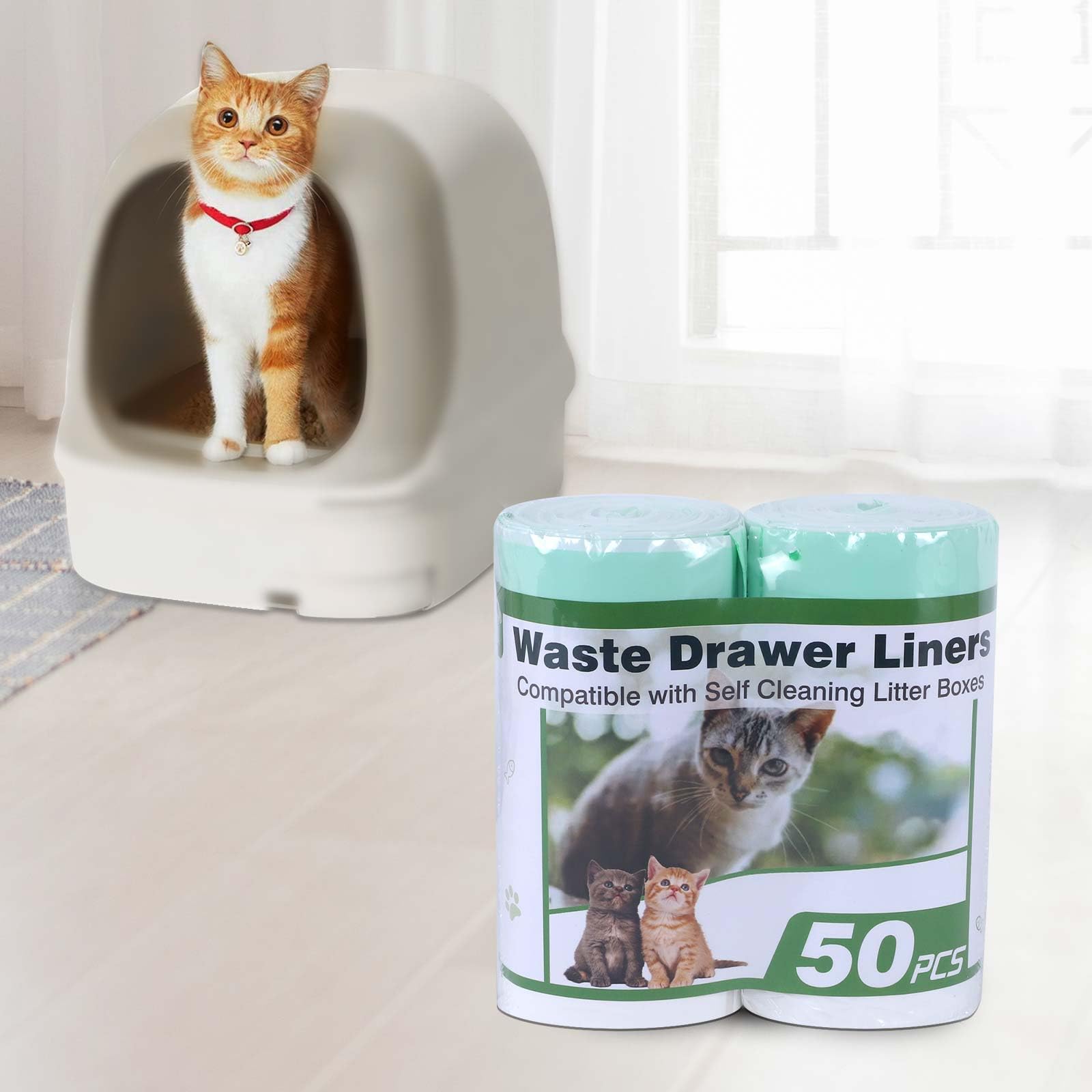 LotuFlor 75-liners-pack ensures ready supply for multiple litter changes.