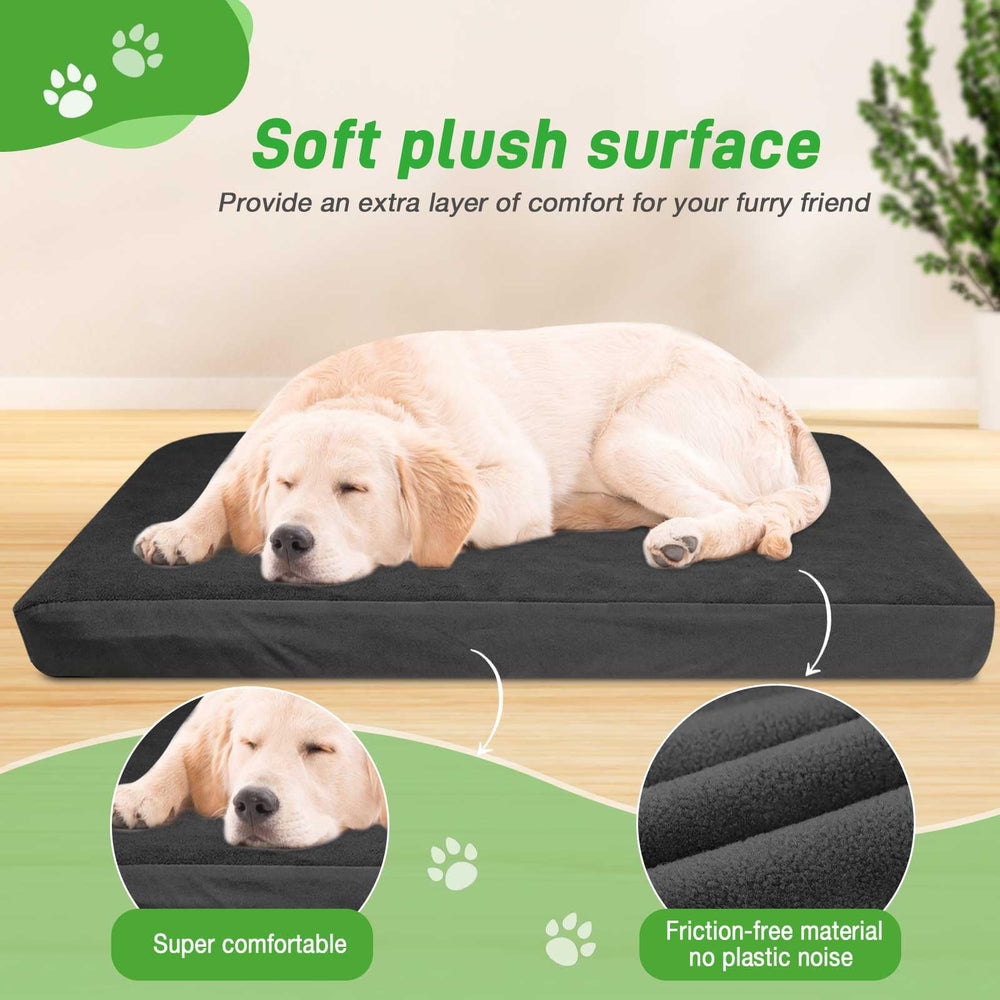 LotuFlor soft fleece dog bed cover adds cozy comfort.