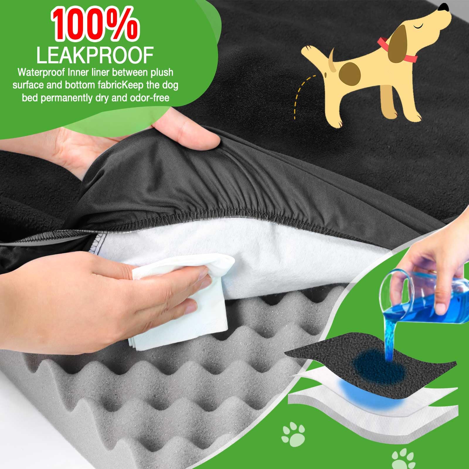 LotuFlor soft fleece layer adds cozy comfort for restful sleep.