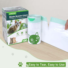 LotuFlor waste bags 100-pack keeps litter changes tidy and convenient.