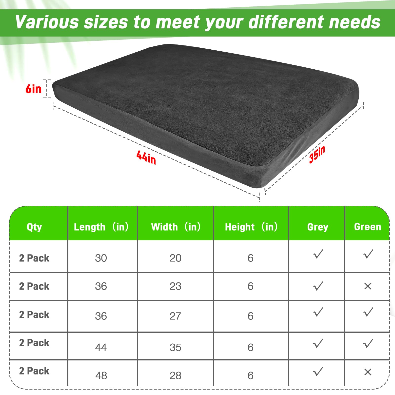 LotuFlor XL dog bed cover designed for rectangular 35x44 inch beds.