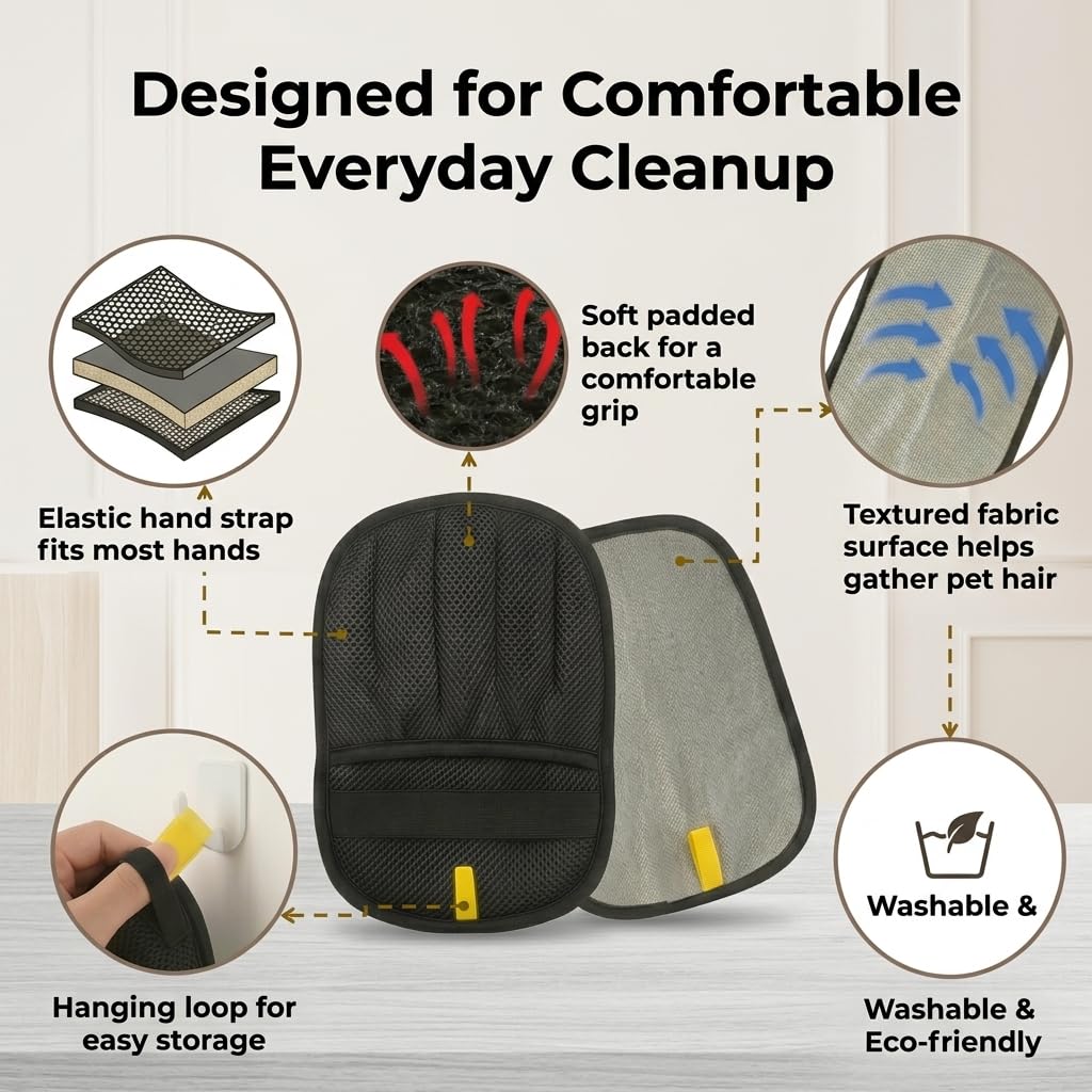 Reusable alternative to disposable lint rollers, rinse and reuse.