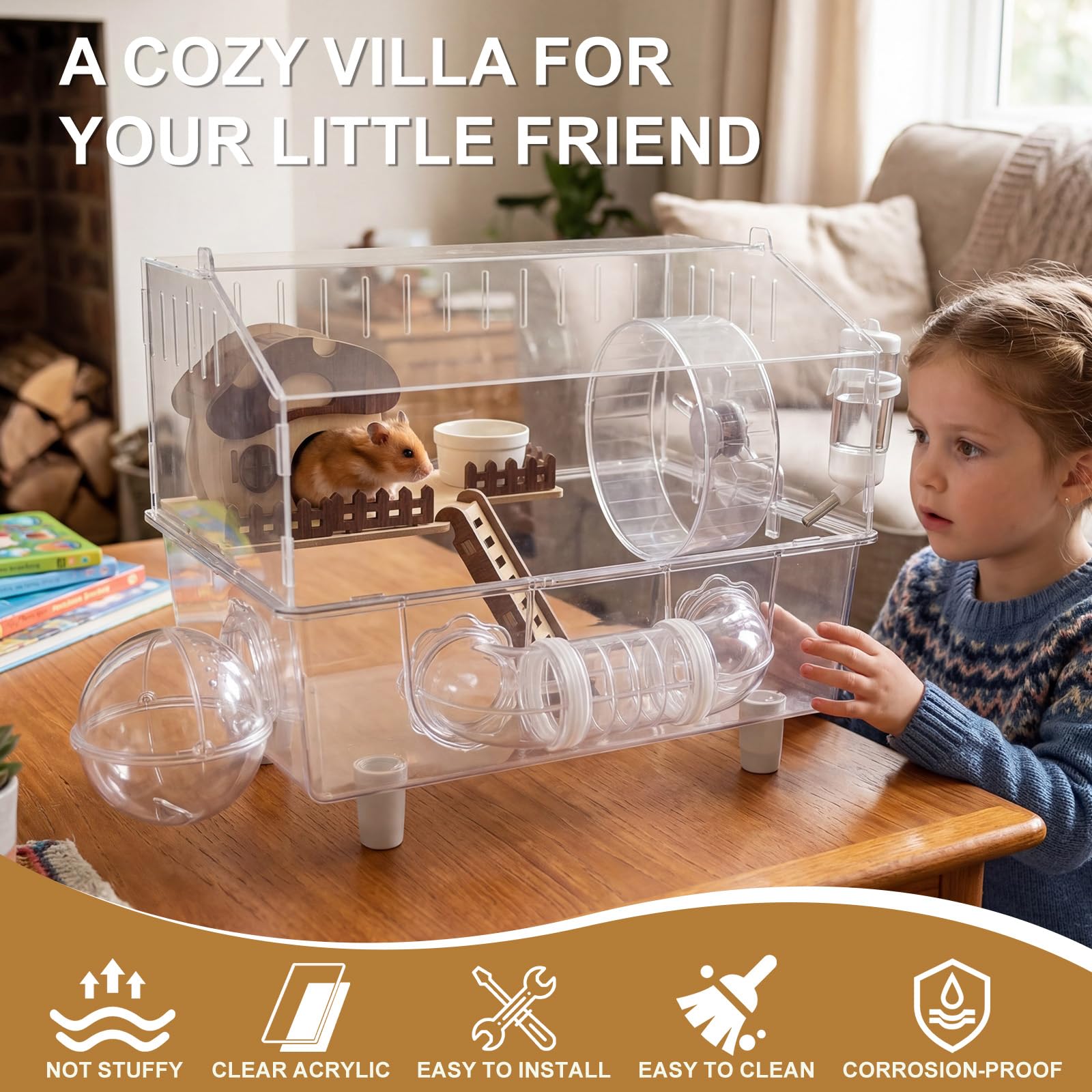 Loungewave mushroom house style habitat adds a cozy, playful look