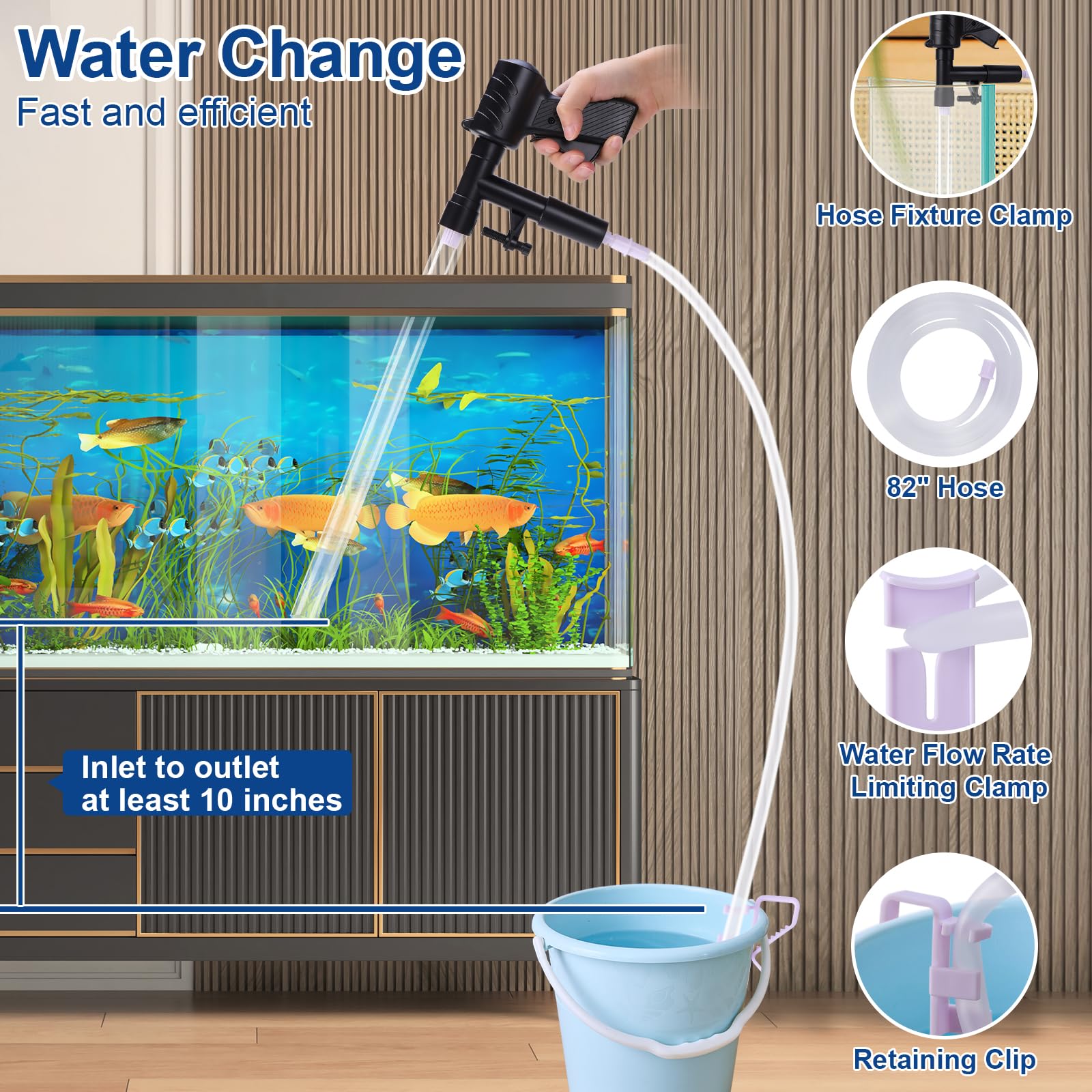 Lounginglife magnetic glass cleaner for strong adhesion and easy tank maintenance.