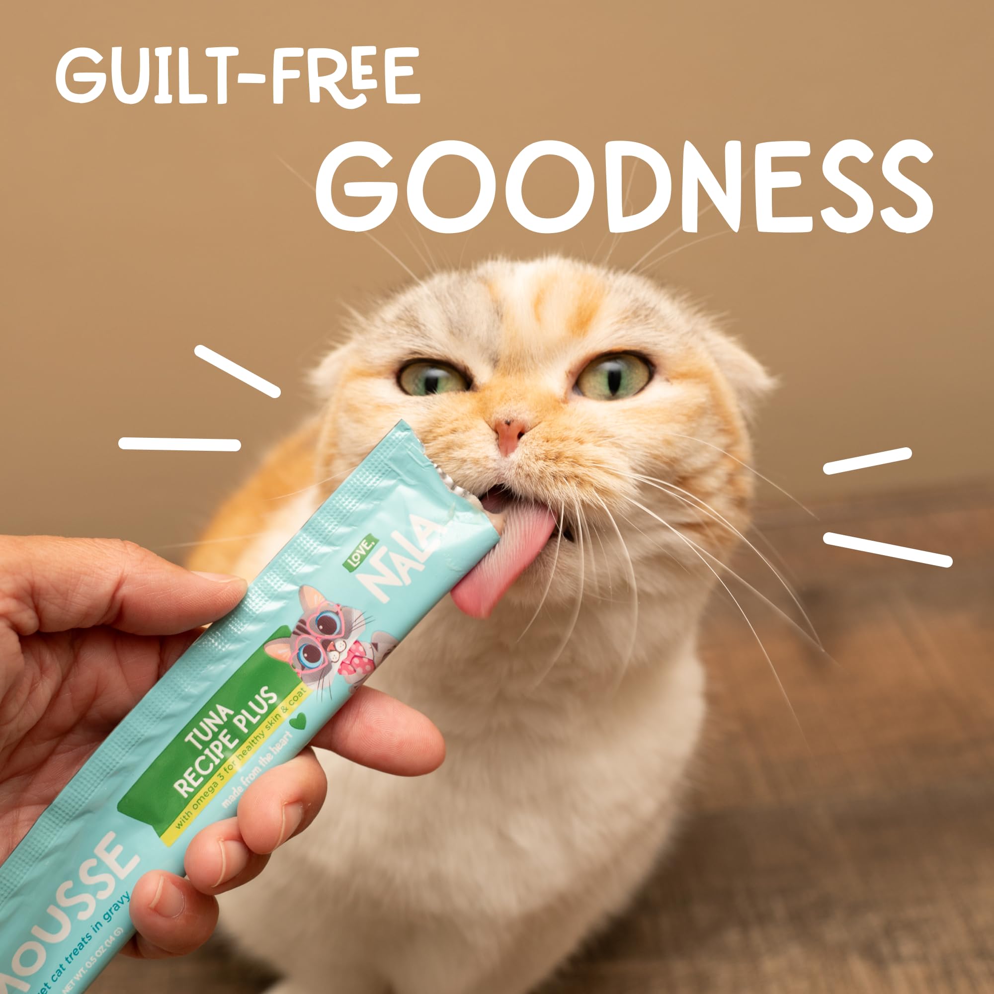 LOVE, NALA grain-free badge signals natural, digestion-friendly option
