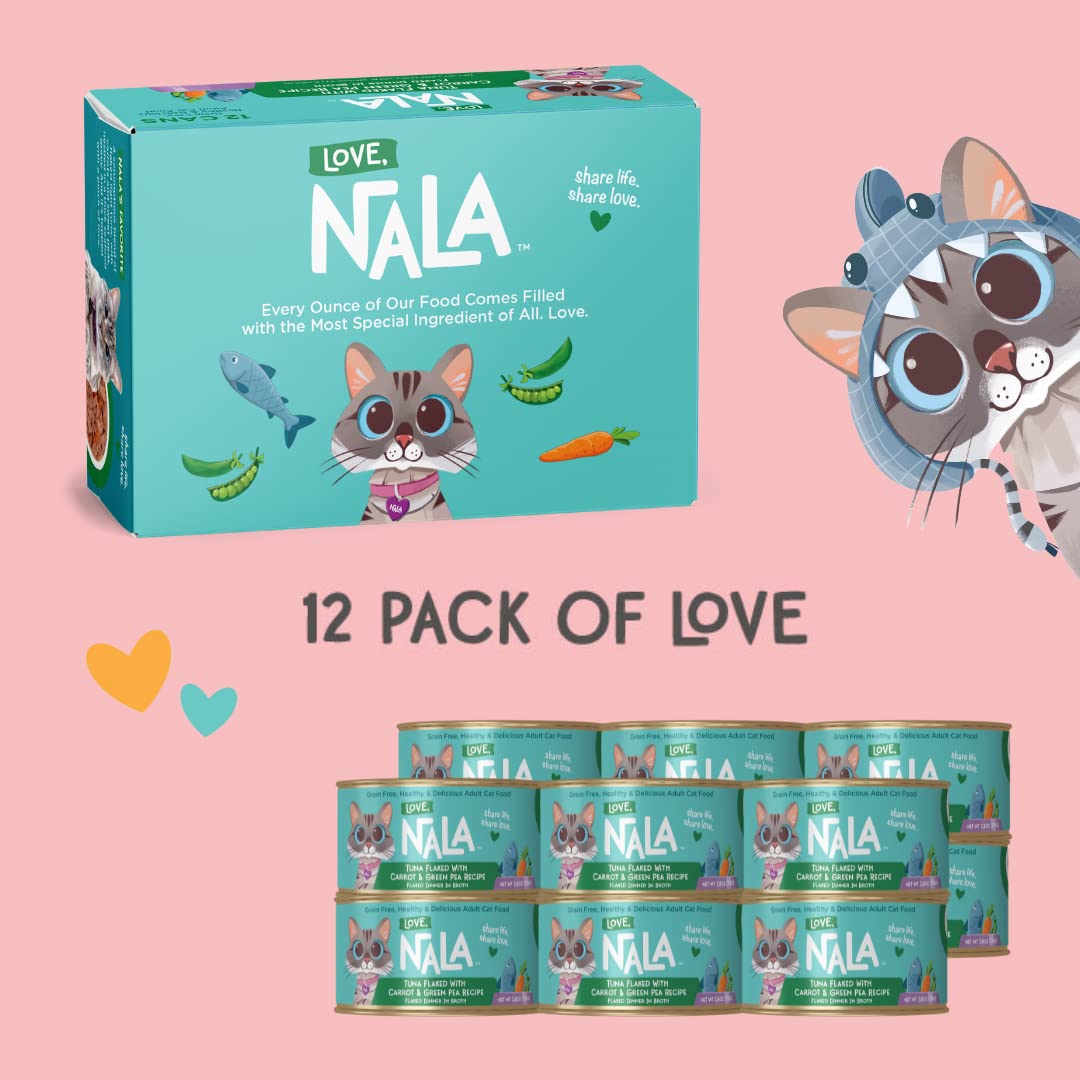 LOVE, NALA indoor-outdoor cat enjoying a meal with appealing aroma.