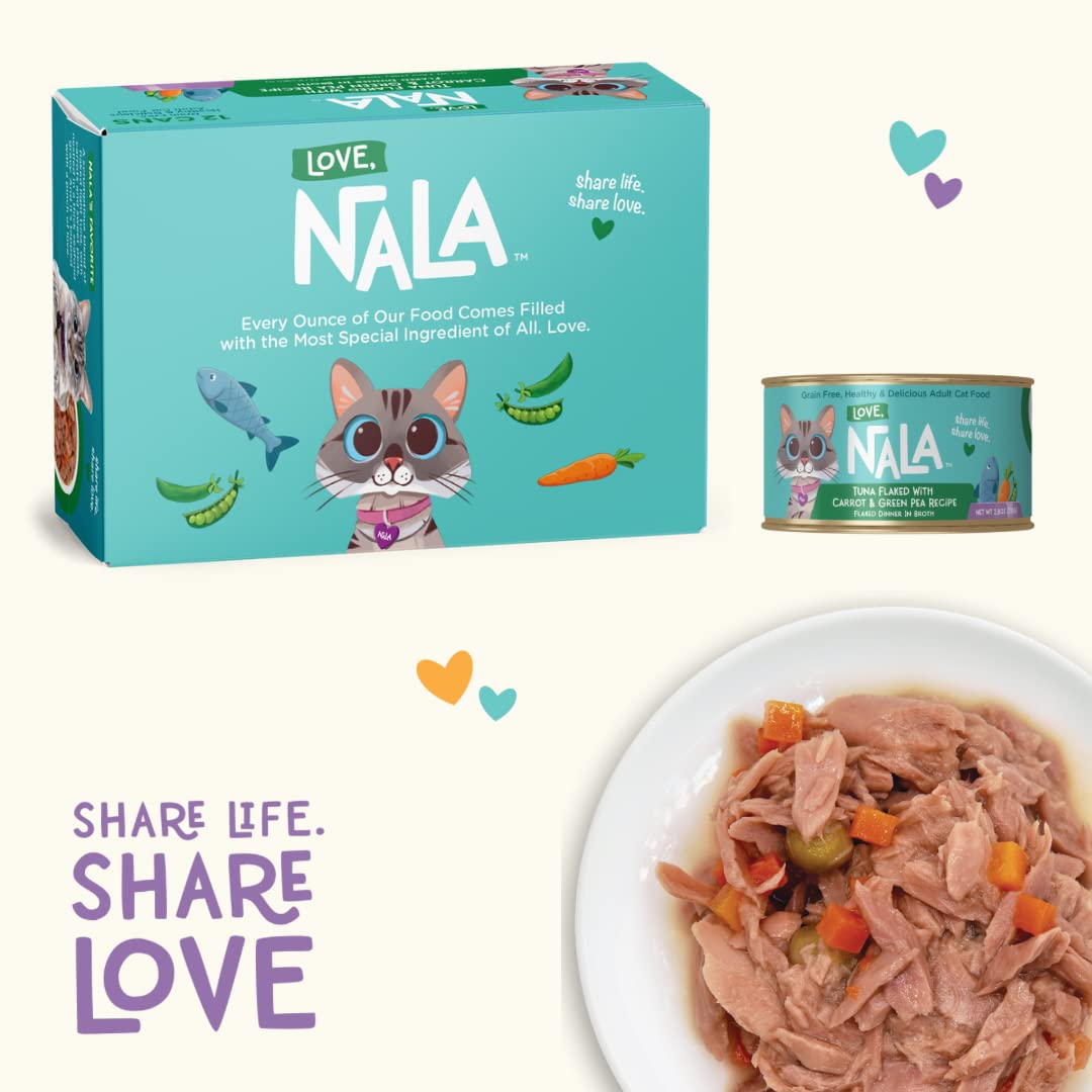 LOVE, NALA packaging on display as a 12-pack for home use.