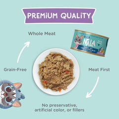 LOVE, NALA premium whole-meat pâté texture emphasized for easy chewing and flavor
