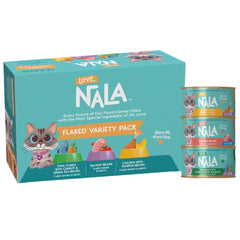 LOVE NALA tuna carrot pea flaked wet food in broth offers textured nutrition