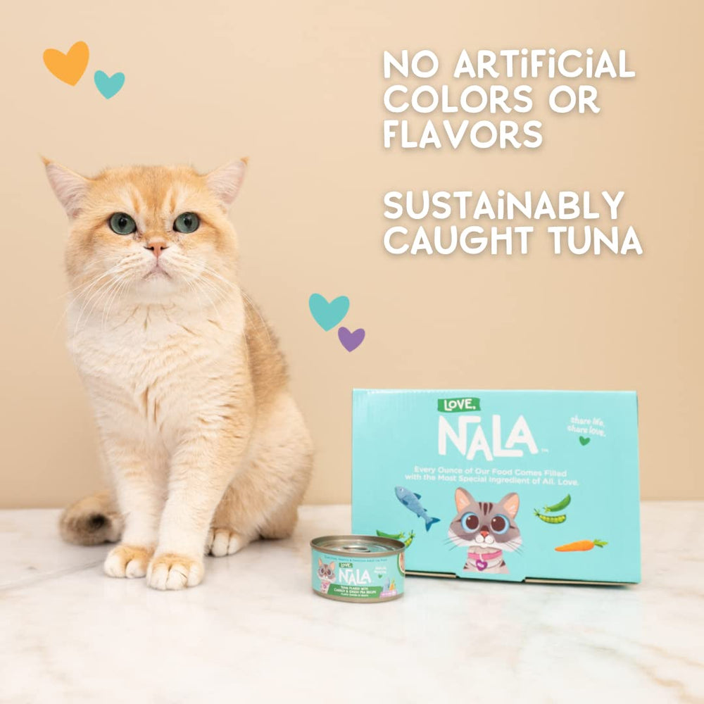 LOVE, NALA wet food served in a dish for convenient feeding.