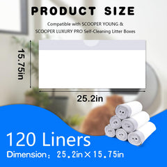 Loveishere drawstring closure liners for odor control and easy disposal.