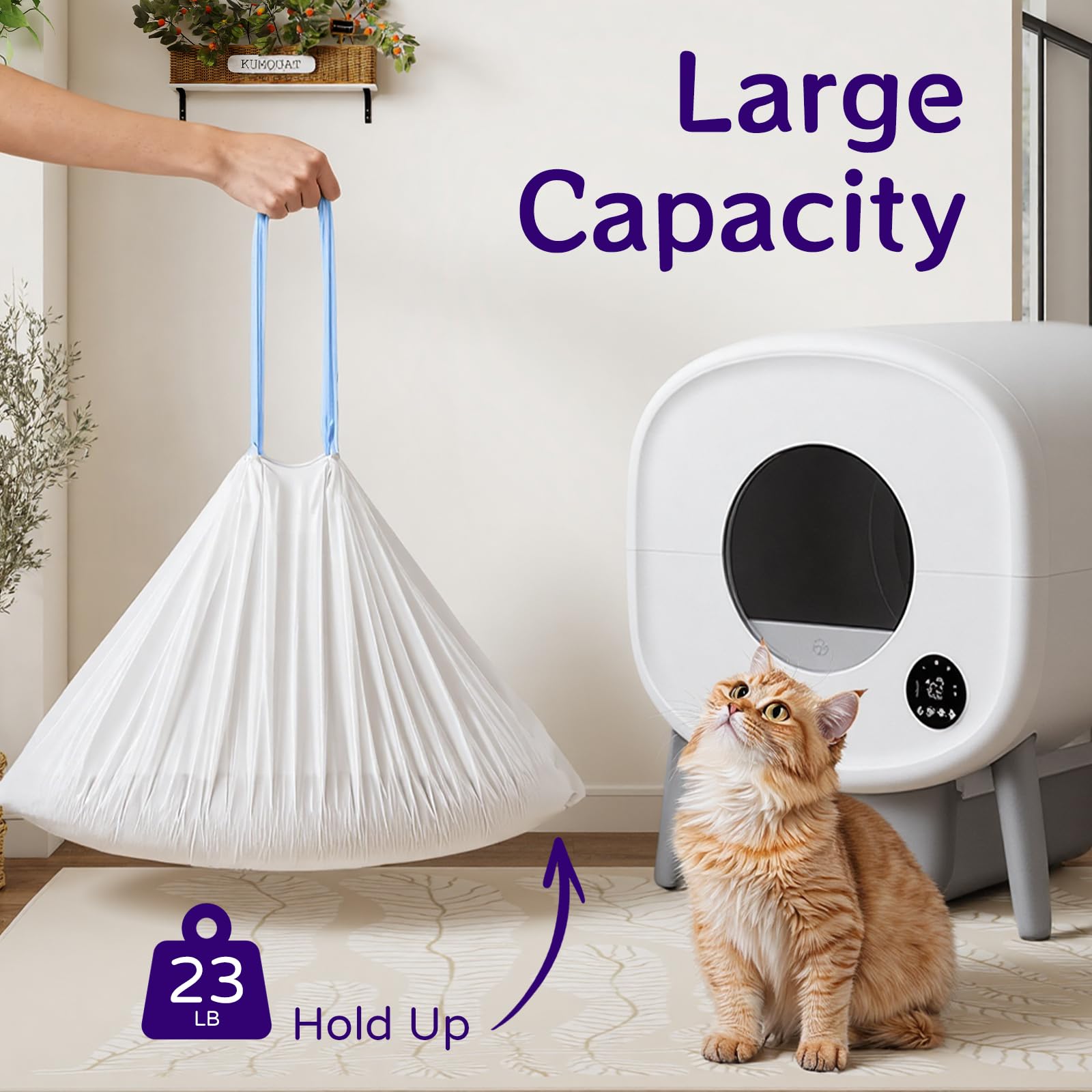 Loveishere leak-proof design helps prevent spills around the litter area.