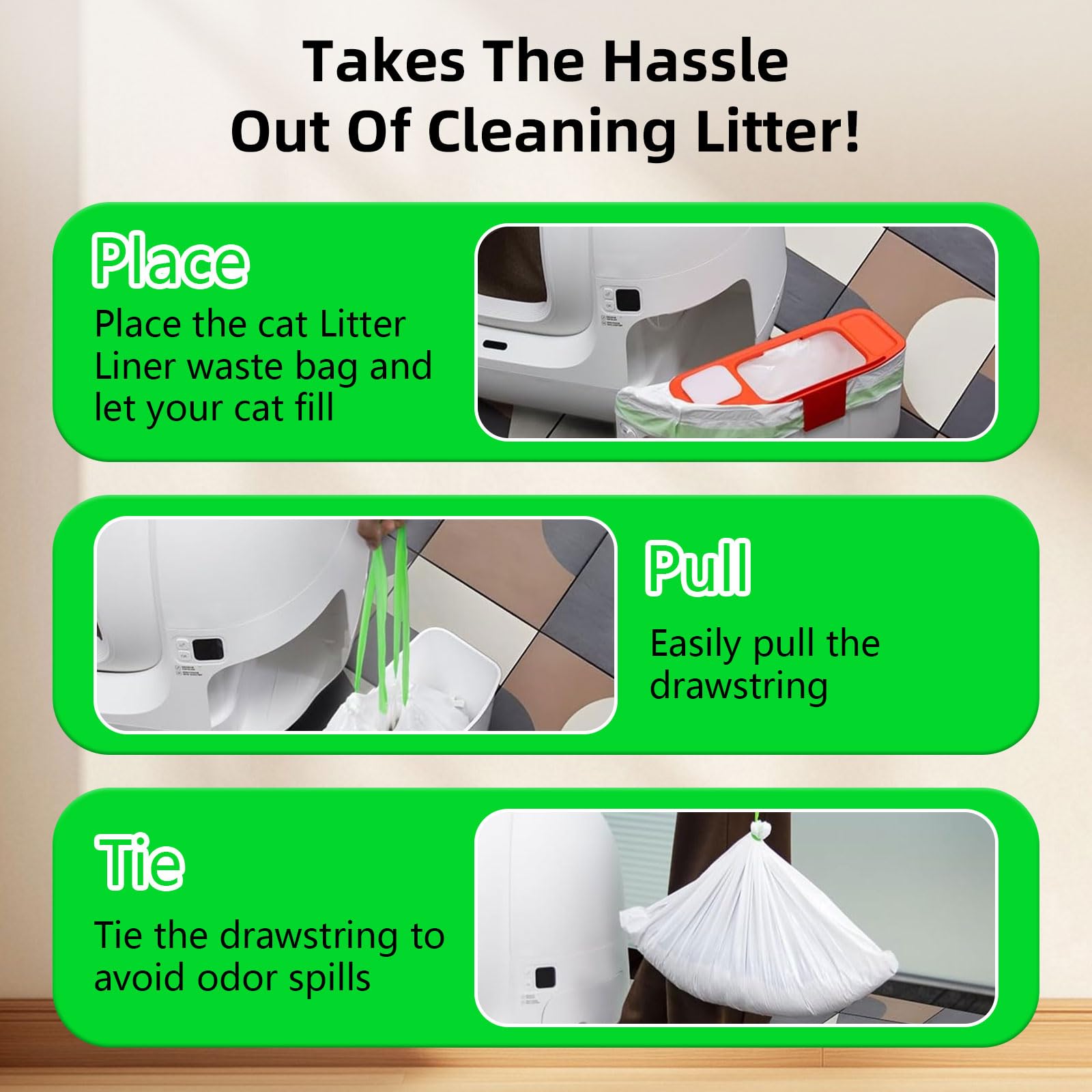 Loveishere Puramax bags offer odor-control to keep the area fresh.