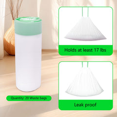 Loveishere Puramax bags with drawstrings allow quick, mess-free sealing.