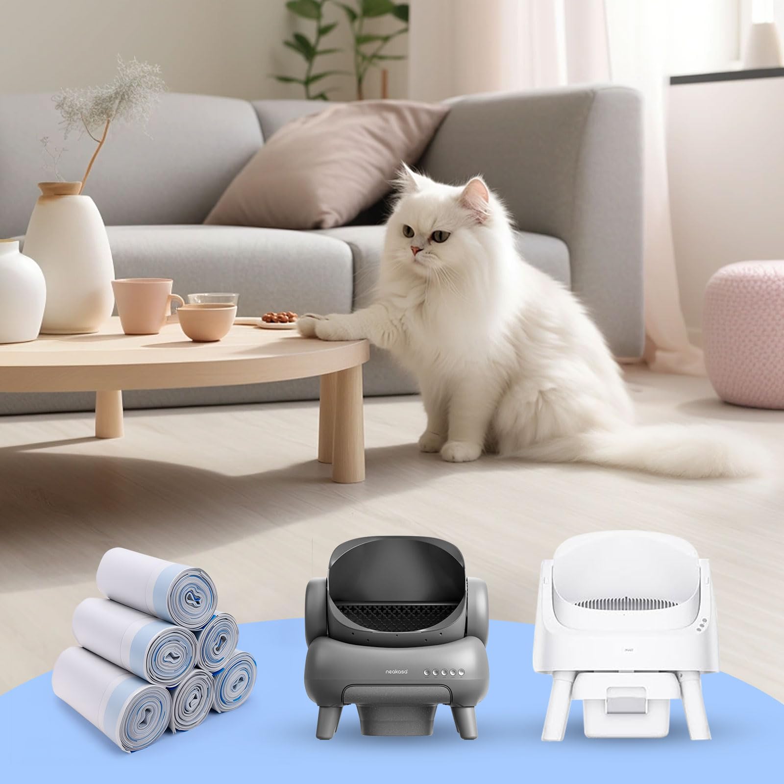 Loveishere tear-leak-resistant bags protect the litter box from spills.