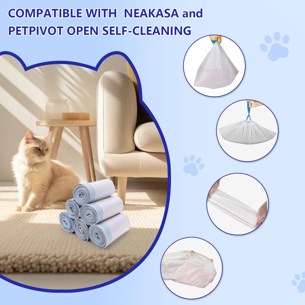 Loveishere unscented liners help keep the litter area smelling neutral.