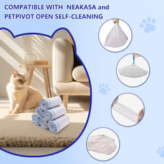 Loveishere unscented liners help keep the litter area smelling neutral.