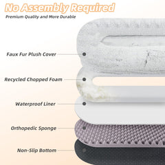LOVEPals Human Dog Bed foam-core support adds steady cushioning for long lounges.