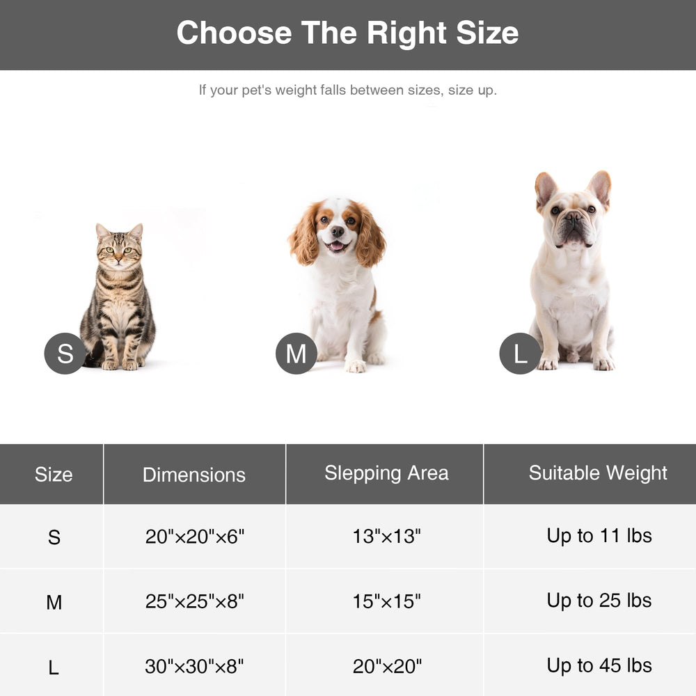 Love's cabin 20-inch donut bed supports small pets up to 11 lbs.