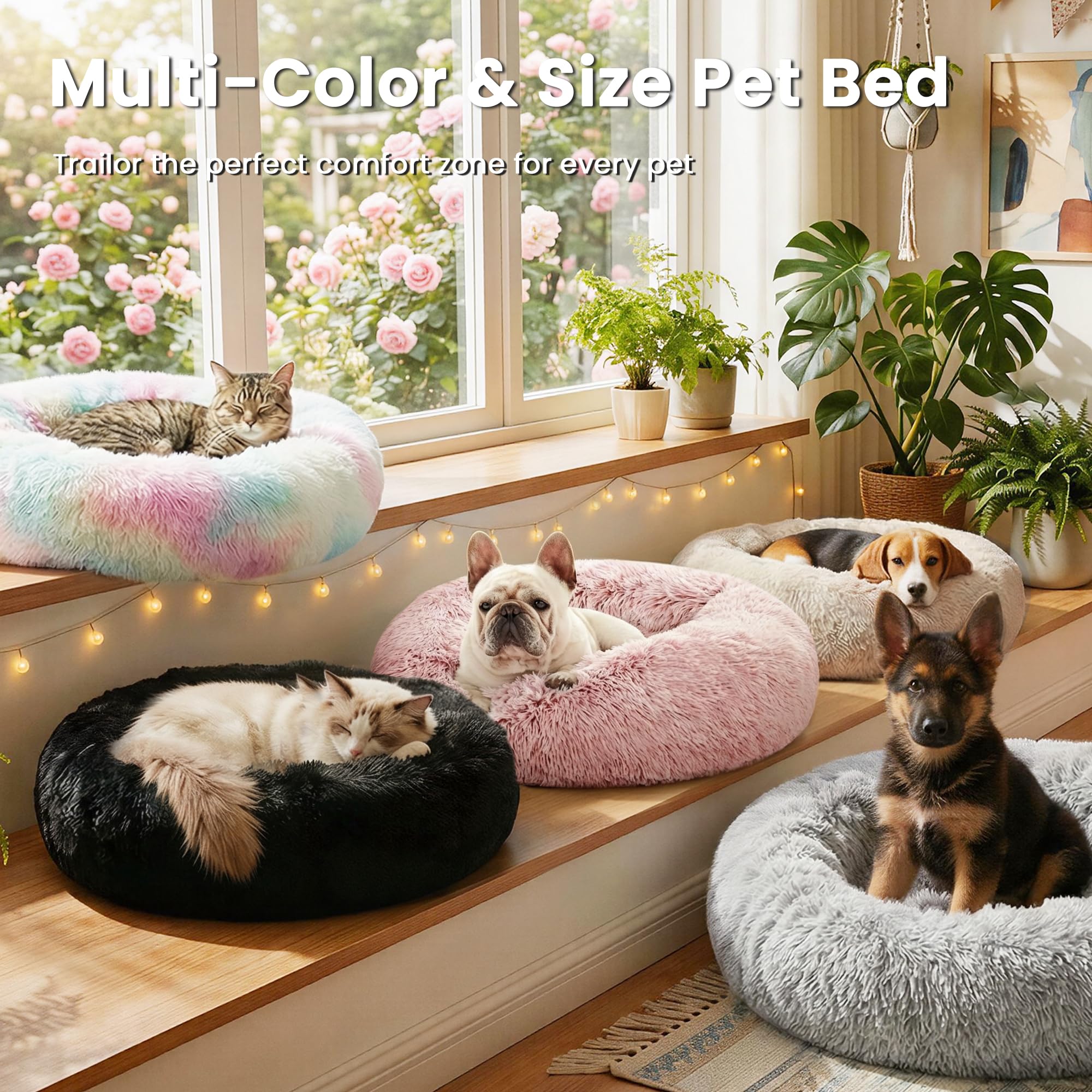 Love's cabin durable faux fur bed retains loft after washing.